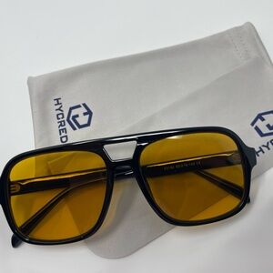 Black Sunglasses with Yellow Lenses